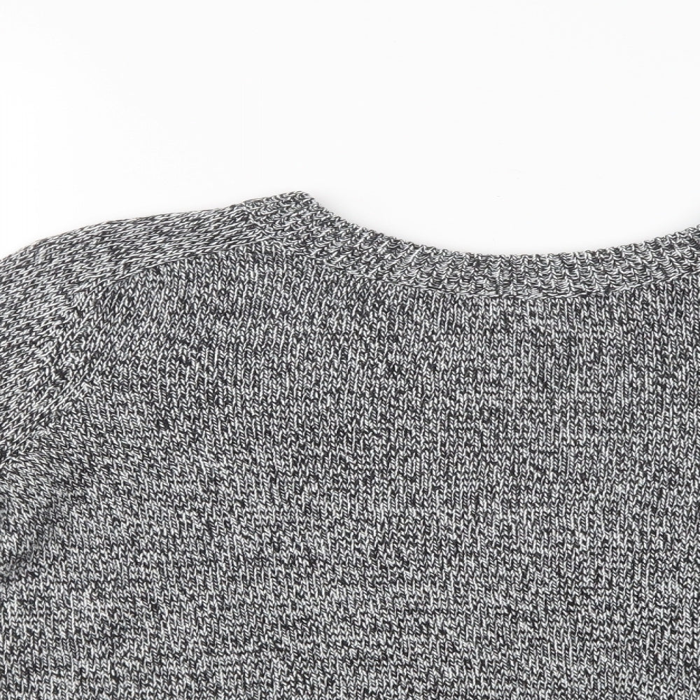 Divided Womens Grey   Henley Jumper Size M