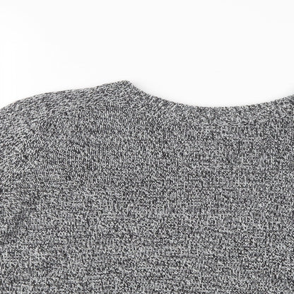Divided Womens Grey   Henley Jumper Size M