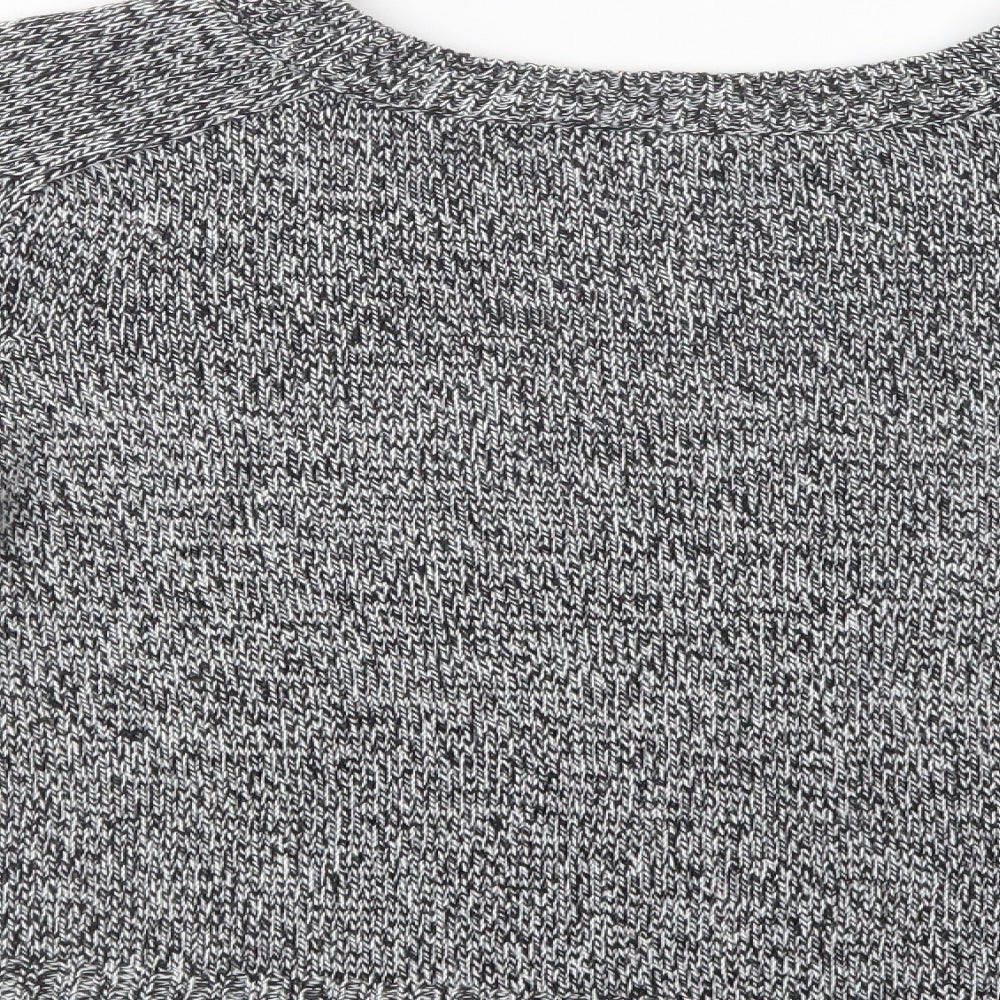 Divided Womens Grey   Henley Jumper Size M