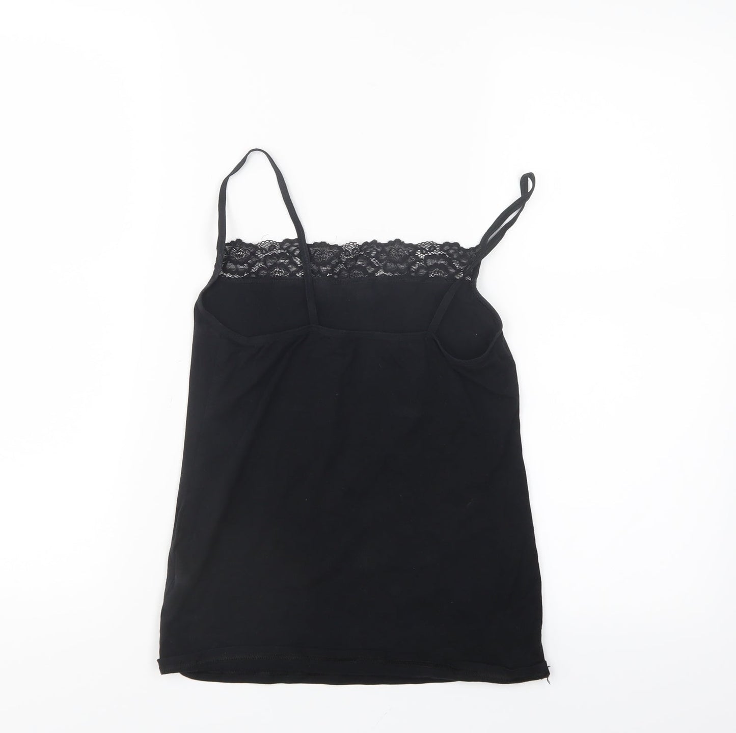 Womens UK Size 10 M&s Black Basic Tank