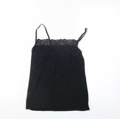 Womens UK Size 10 M&s Black Basic Tank