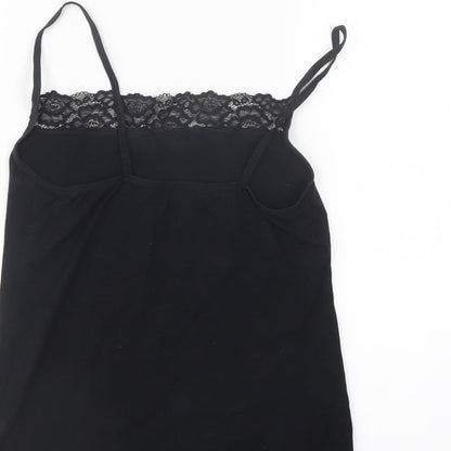 Womens UK Size 10 M&s Black Basic Tank