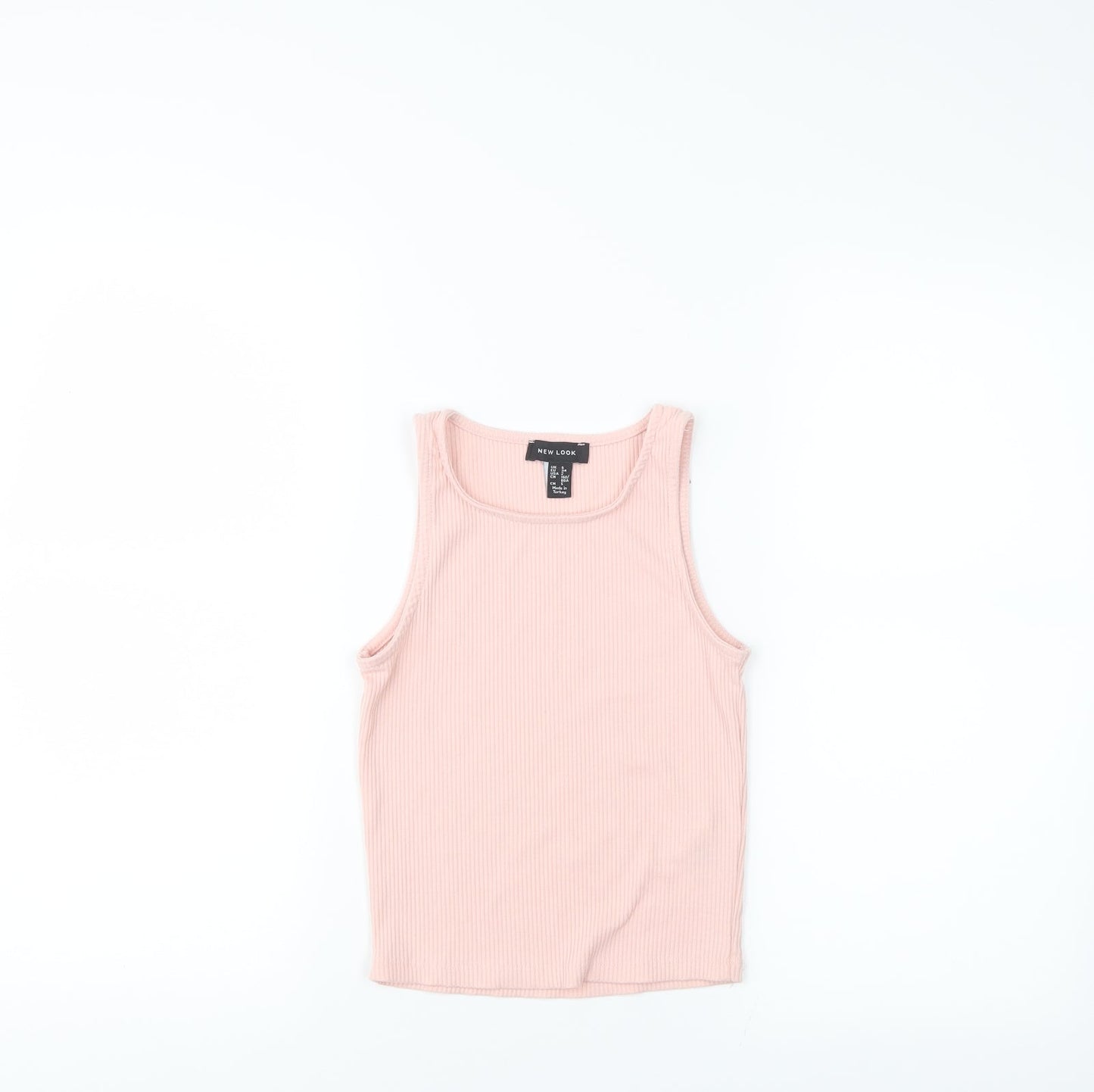 Womens UK Size 6 New Look Pink Basic Tank