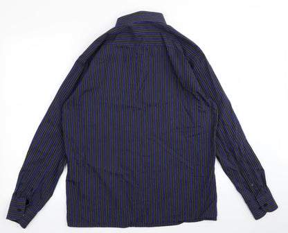 Mens UK Size 40 Murano Black  Button-Up Long Sleeve Casual Shirt