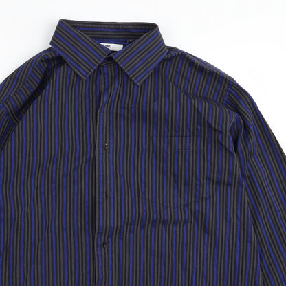 Mens UK Size 40 Murano Black  Button-Up Long Sleeve Casual Shirt
