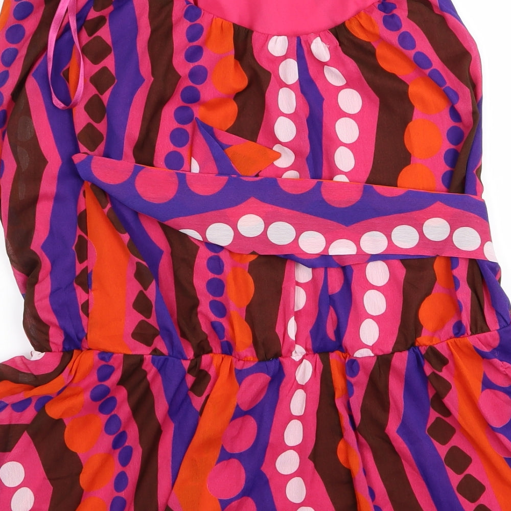 ASOS Womens Multicoloured Geometric  A-Line Set Size 8