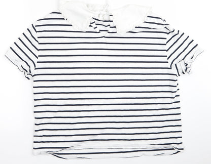 Womens UK Size M very White Basic Blouse