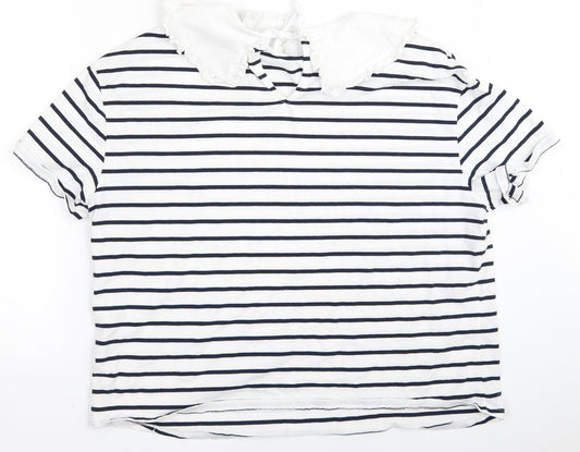 Womens UK Size M very White Basic Blouse