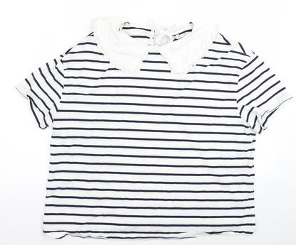 Womens UK Size M very White Basic Blouse