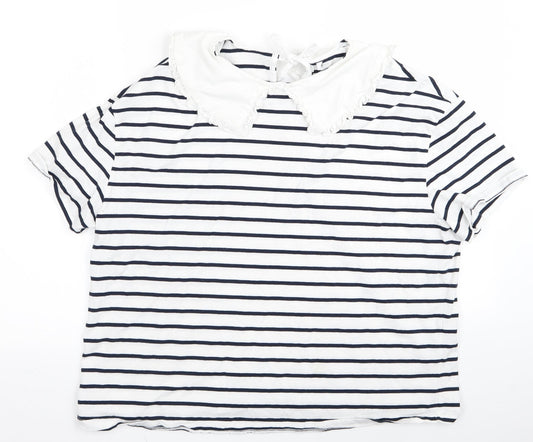 Womens UK Size M very White Basic Blouse
