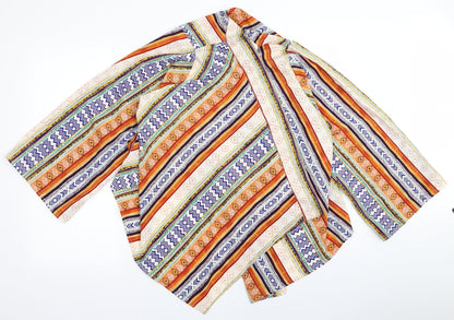 Boohoo Womens Multicoloured Paisley  Basic Blouse Size S