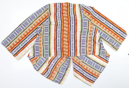 Boohoo Womens Multicoloured Paisley  Basic Blouse Size S