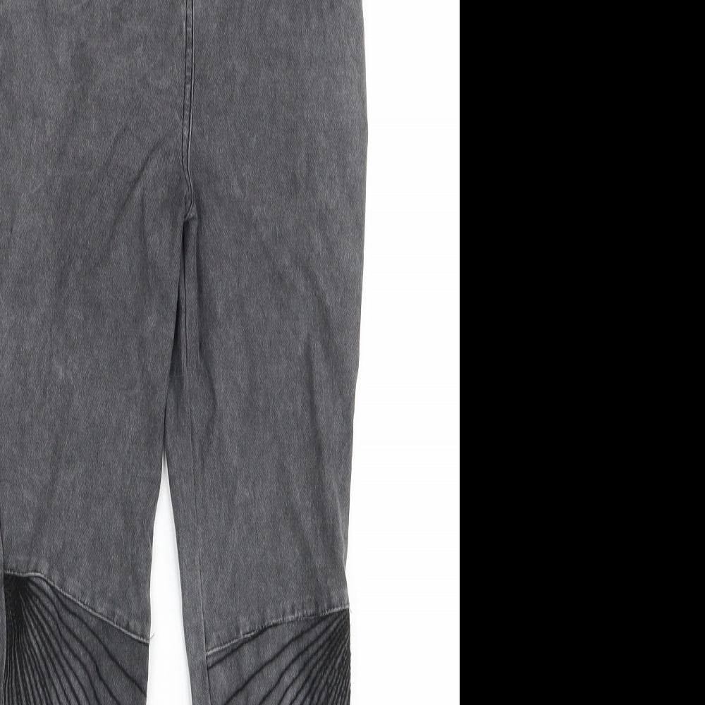 Preworn Girls Grey   Skinny Jeans Size 10 Years
