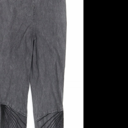 Preworn Girls Grey   Skinny Jeans Size 10 Years