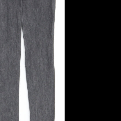 Preworn Girls Grey   Skinny Jeans Size 10 Years