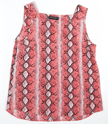 Womens UK Size 12 Dorothy Perkins Pink Basic Tank