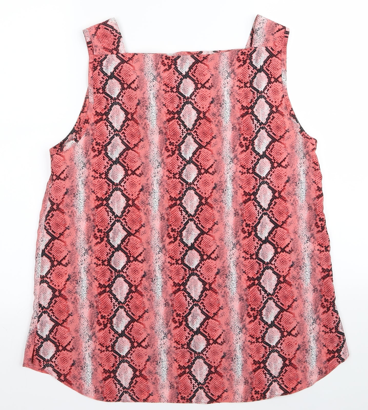 Womens UK Size 12 Dorothy Perkins Pink Basic Tank