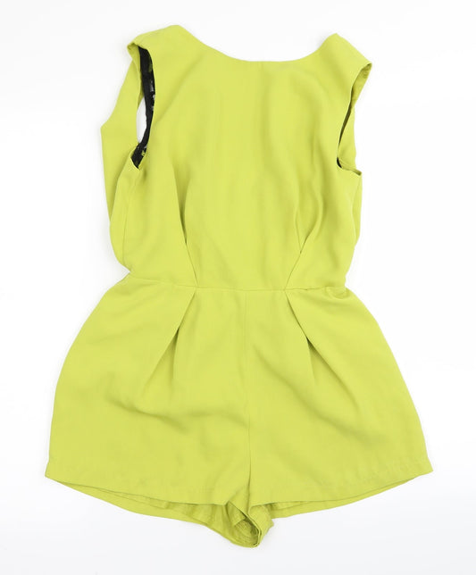 Topshop Womens Green   Bodysuit One-Piece Size 8