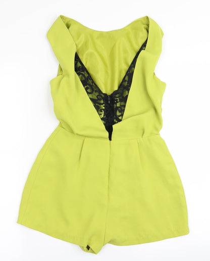Topshop Womens Green   Bodysuit One-Piece Size 8