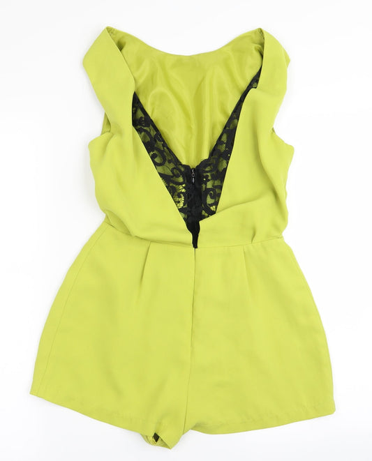 Topshop Womens Green   Bodysuit One-Piece Size 8