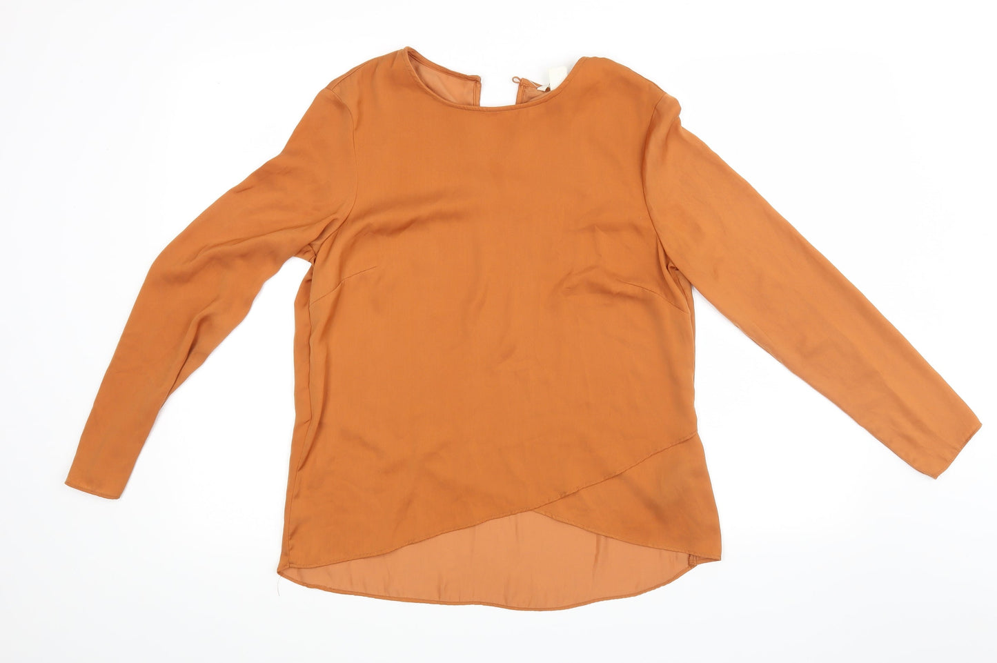 Womens UK Size 36 H&M Brown Basic Blouse
