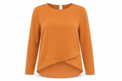 Womens UK Size 36 H&M Brown Basic Blouse