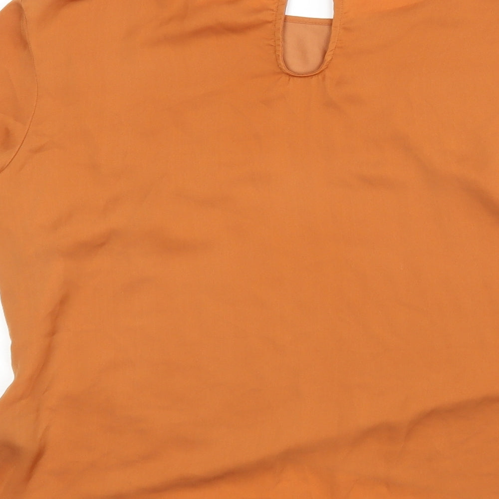 Womens UK Size 36 H&M Brown Basic Blouse