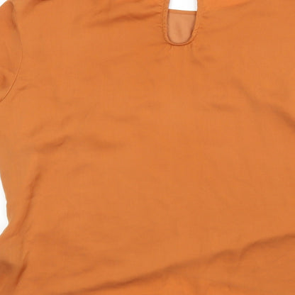 Womens UK Size 36 H&M Brown Basic Blouse