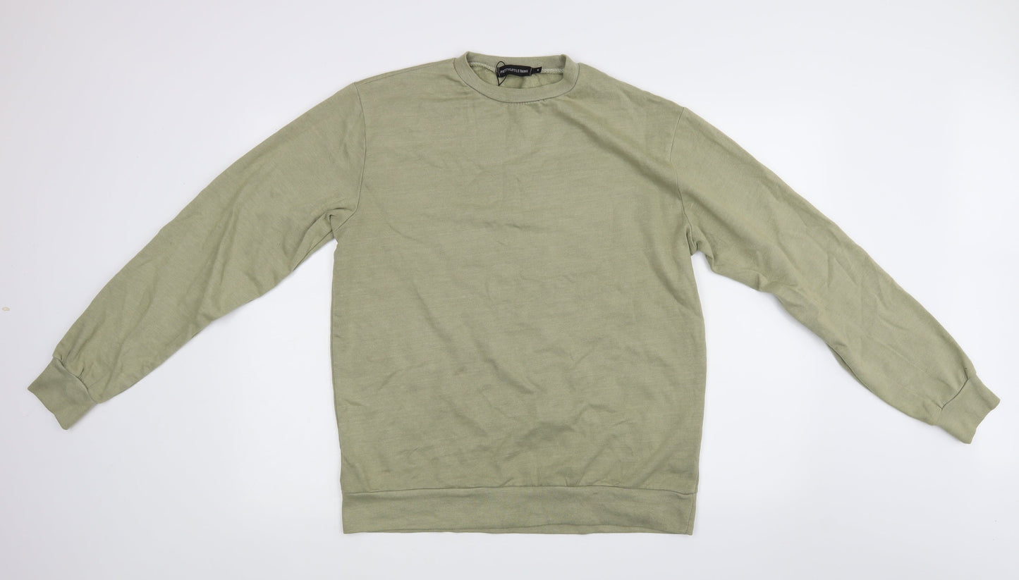 PRETTYLITTLETHING Womens Green   Pullover Jumper Size M