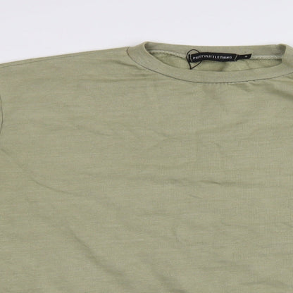 PRETTYLITTLETHING Womens Green   Pullover Jumper Size M