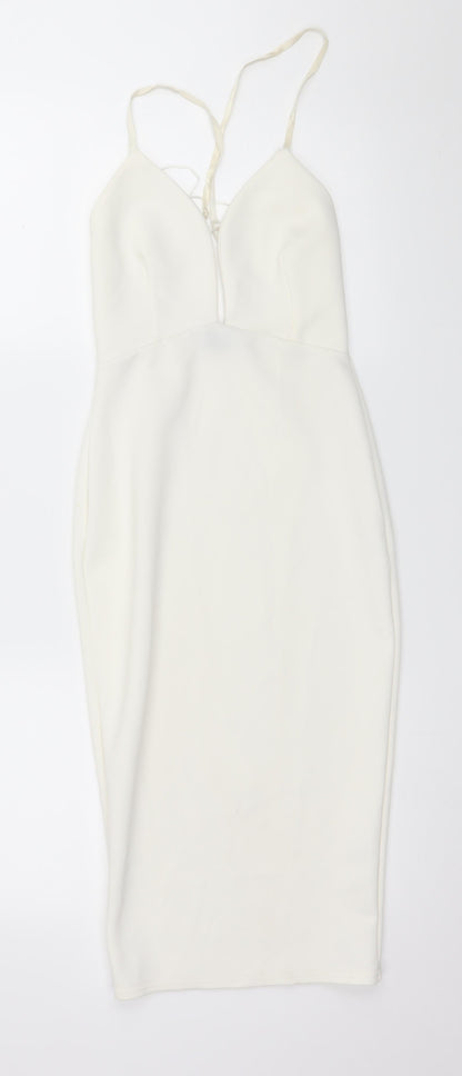Edge Womens White   Pencil Dress  Size 6