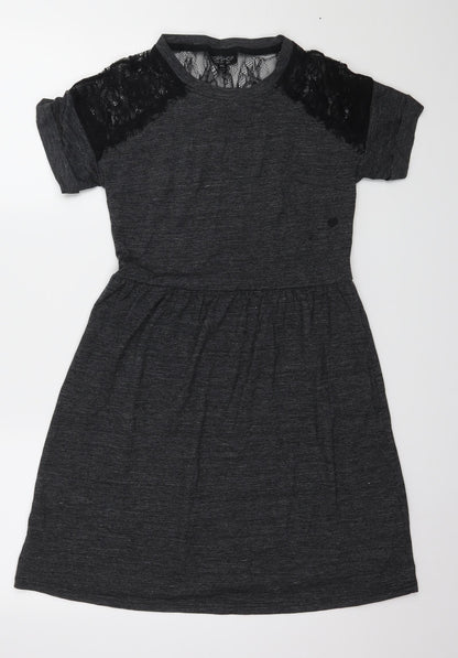 Top Shop Womens Black   A-Line  Size 6