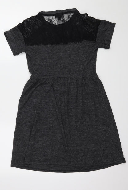 Top Shop Womens Black   A-Line  Size 6