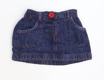NEXT Girls Blue  Denim Tutu Skirt Size 6-9 Months
