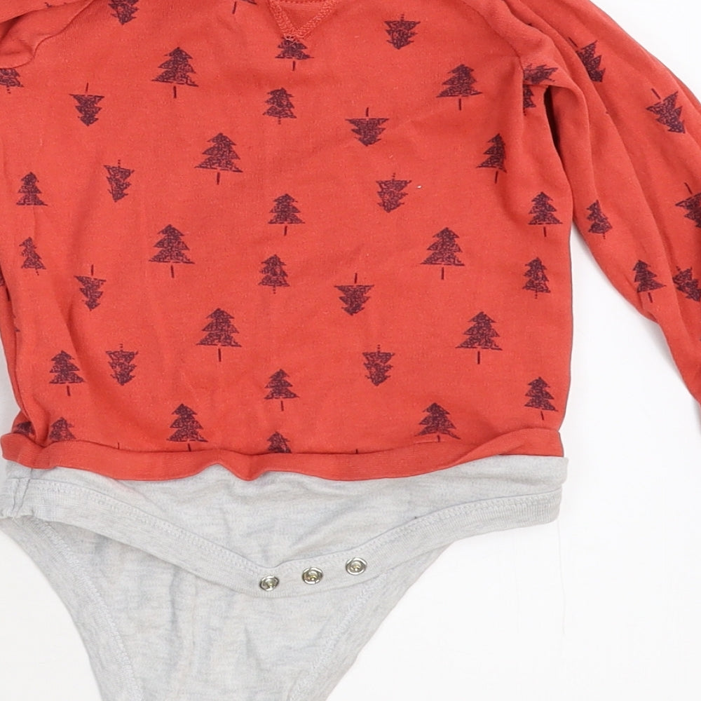 Preworn Boys Red   Babygrow One-Piece Size 6-9 Months