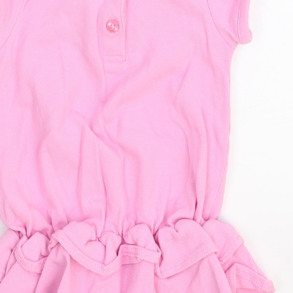 George Girls Pink   Shirt Dress  Size 6-9 Months