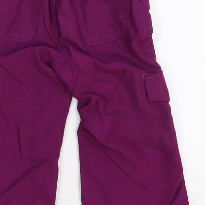 Early Days Girls Purple   Cargo Trousers Size 6-9 Months