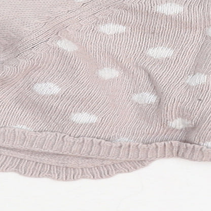 Monsoon Girls Pink Polka Dot  Cardigan Jumper Size 6-9 Months