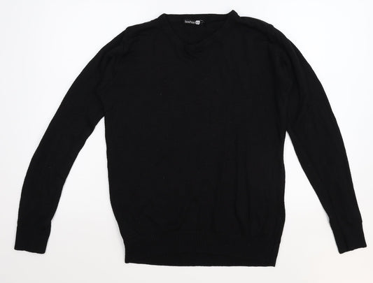 Boohoo Mens Black   Pullover Jumper Size S
