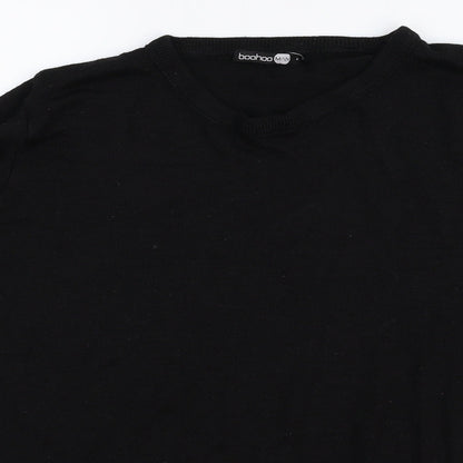 Boohoo Mens Black   Pullover Jumper Size S