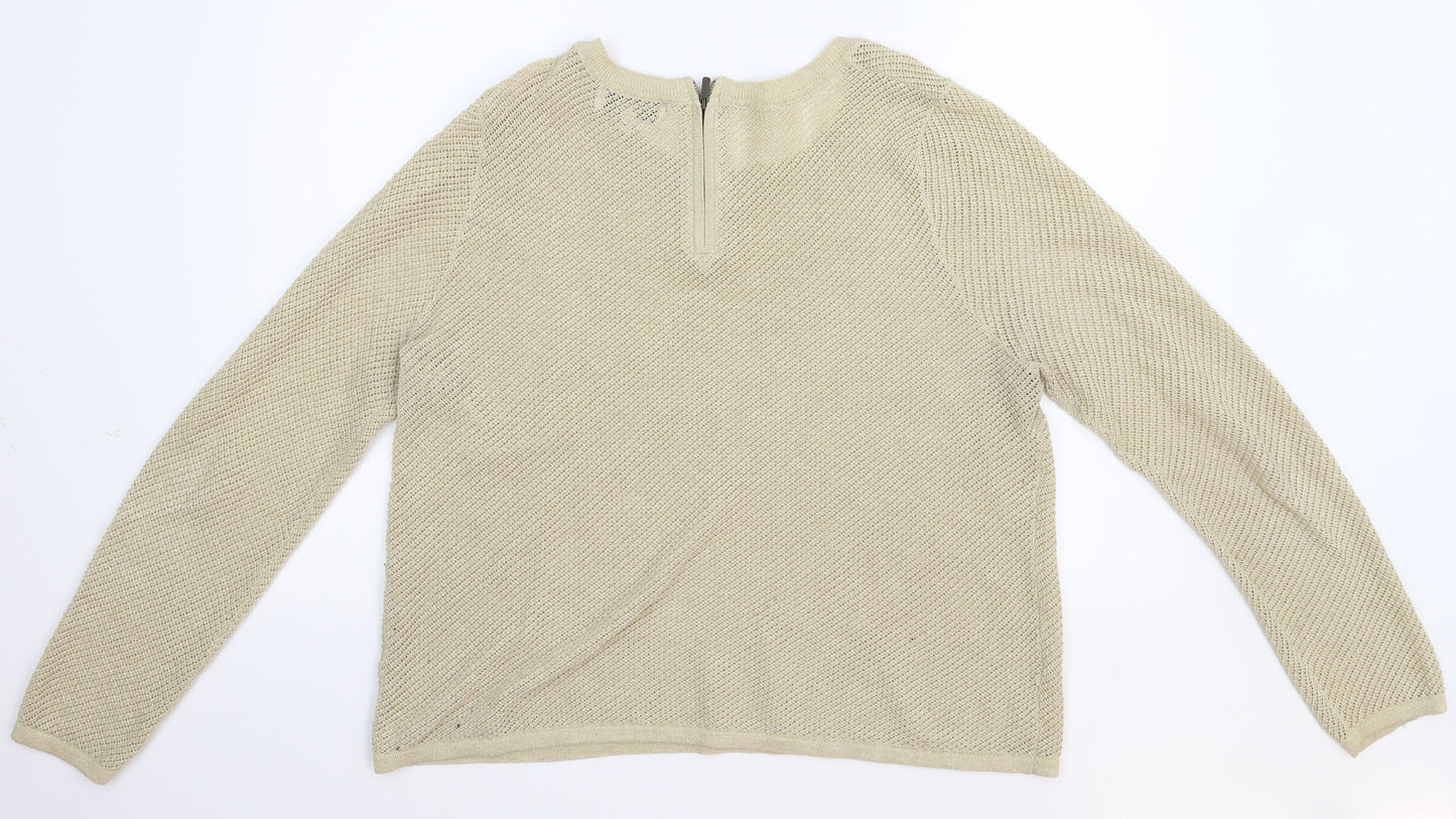 NEXT Womens Beige   Pullover Jumper Size 16