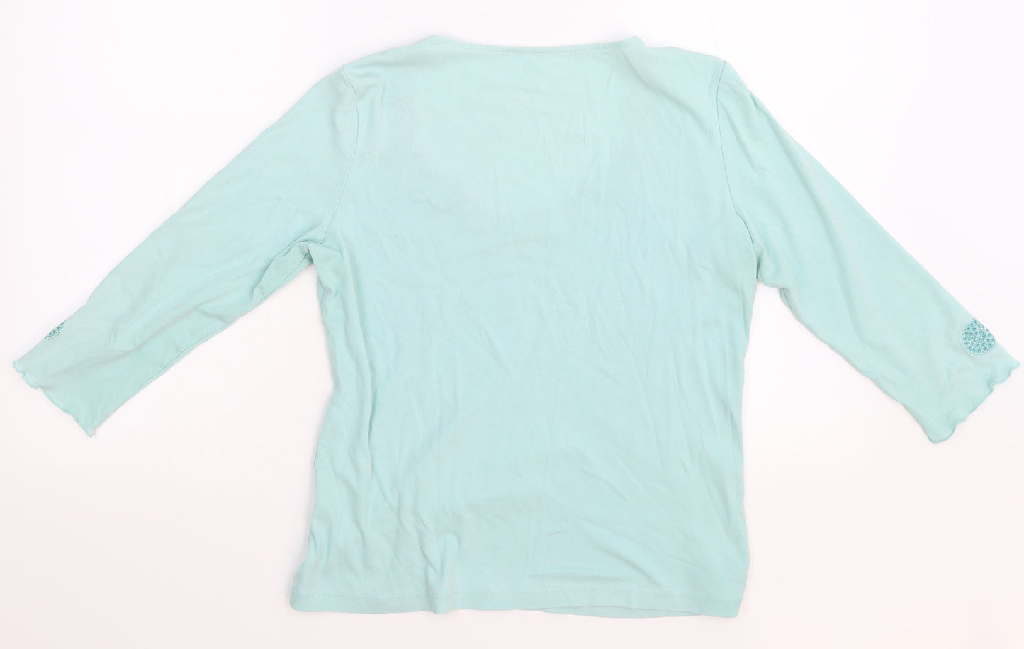 Womens UK Size 12 Preworn Blue Basic Blouse
