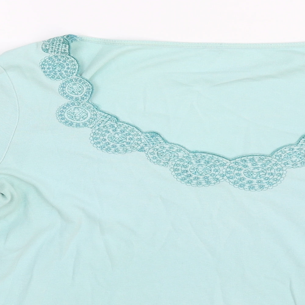 Womens UK Size 12 Preworn Blue Basic Blouse