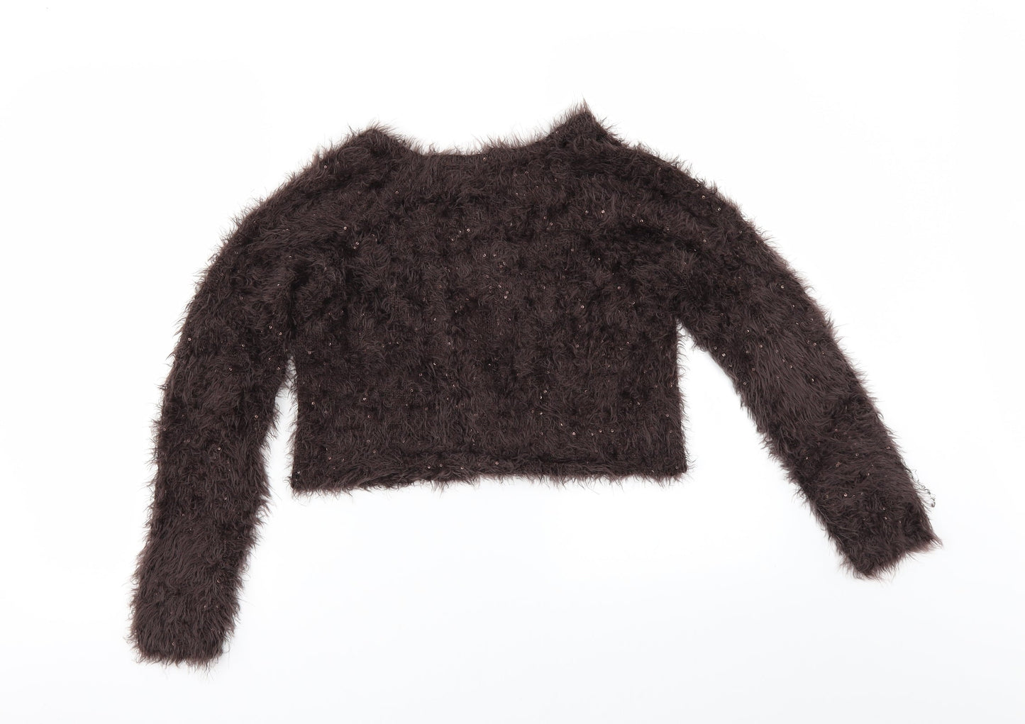 Zara Girls Brown   Cardigan Jumper Size 13-14 Years