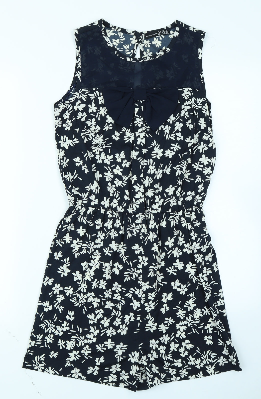 Atmosphere Womens Blue Floral  Playsuit One-Piece Size 8