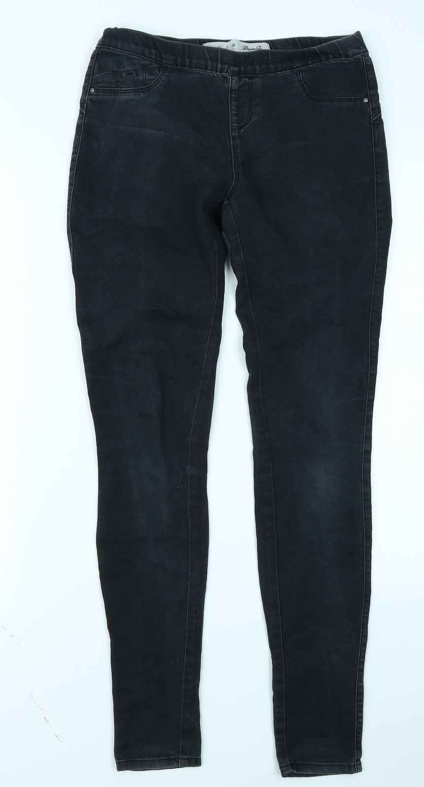 Denim Co Womens Black  Denim Jegging Jeans Size 6 L28 in