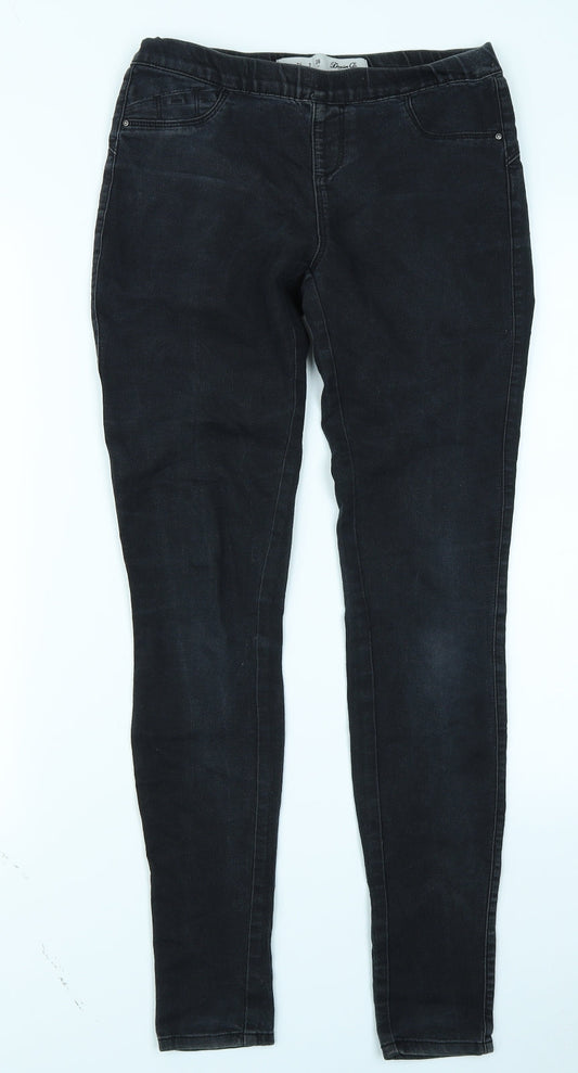 Denim Co Womens Black  Denim Jegging Jeans Size 6 L28 in