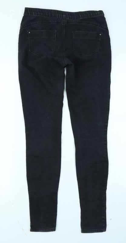 Denim Co Womens Black  Denim Jegging Jeans Size 6 L28 in