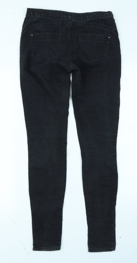 Denim Co Womens Black  Denim Jegging Jeans Size 6 L28 in