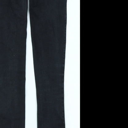 Denim Co Womens Black  Denim Jegging Jeans Size 6 L28 in